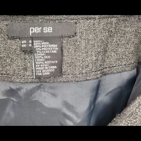PER SE by CARLISLE / A-line Gray Skirt / NEW - Picture 2 of 4